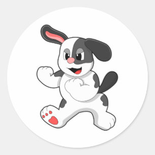 Sticker Rond Chien combattant