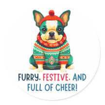 Chien de Noël Chaud et Fuzzy