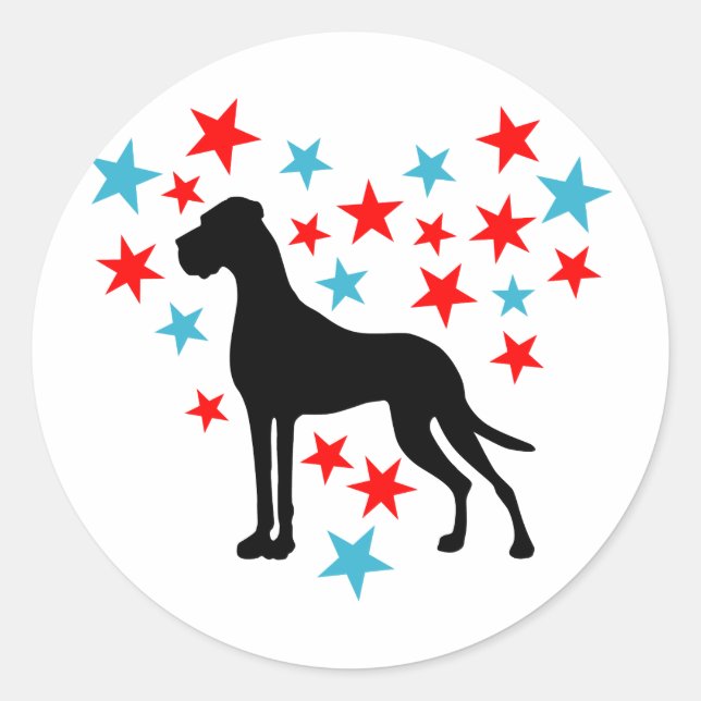Sticker Rond Chien de Sternenherz (Devant)