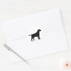 Sticker Rond Chien du Black Lab