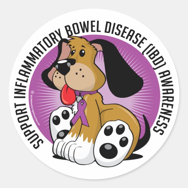 Sticker Rond Chien IBD (Devant)