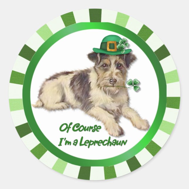 Sticker Rond Chien Lutin (Devant)