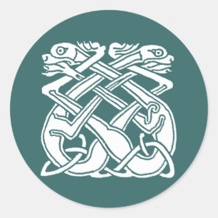 Sticker Rond Chiens celtes