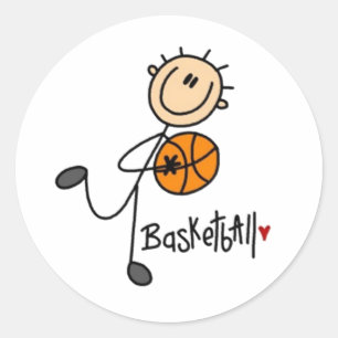Sticker Rond Chiffre de basketball