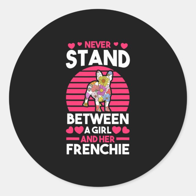 Sticker Rond Chiffre de taureau français (Devant)
