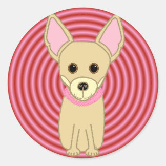 Sticker Rond Chihuahua