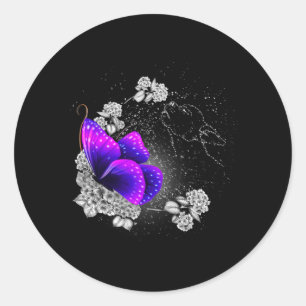 Sticker Rond Chihuahua Dans Le Ciel Perte De L'Amoureux des chi