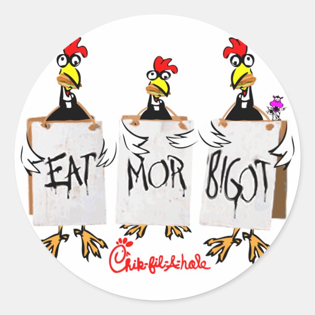 Sticker Rond Chik-fil-a-trou (Devant)