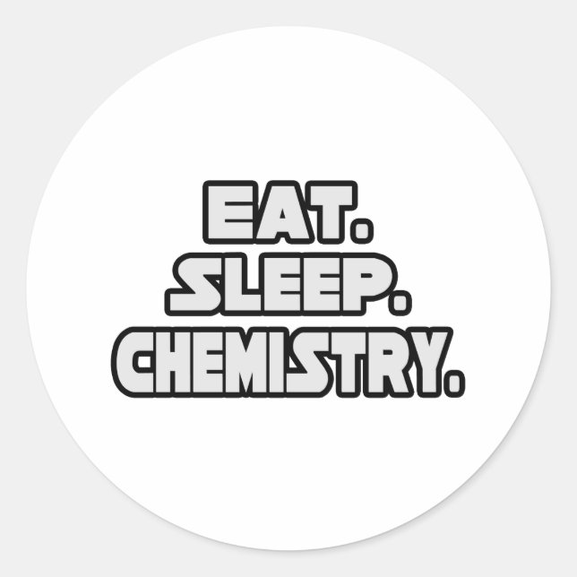 Sticker Rond Chimie du sommeil (Devant)