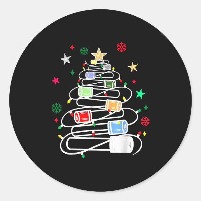 Sticker Rond Chimie Laboratoire Scientifique Phlebotomiste Tes  (Devant)