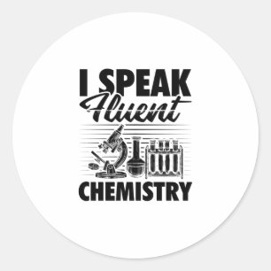 Sticker Rond Chimie, paroles de l'enseignant Cadeaux d'étudia