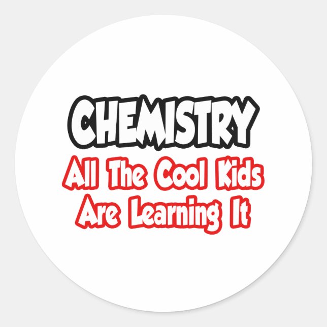 Sticker Rond Chimie...Tous Les Enfants Cool (Devant)