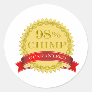 Sticker Rond Chimpanzé de 98% - garanti