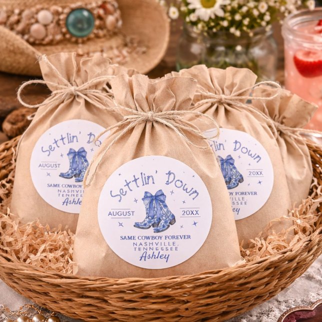 Sticker Rond Chinoiserie Fête de Fiançailles de Fille (Créateur téléchargé)