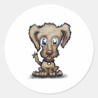 Sticker Rond Chiot