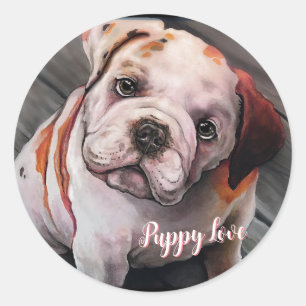 Sticker Rond Chiot