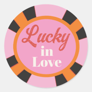 Sticker Rond Chip de Poker Mod Las Vegas