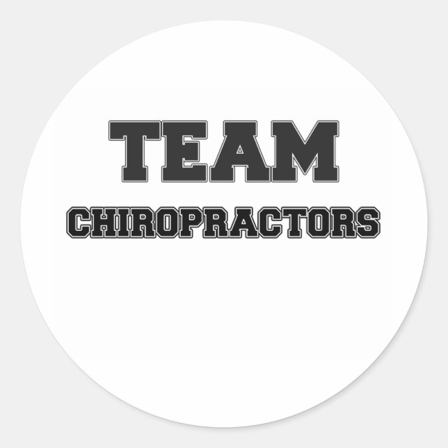 Sticker Rond Chiropracteurs d'équipe (Devant)