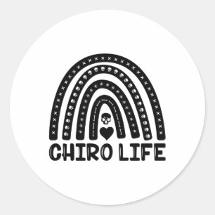 Sticker Rond Chiropraticien de la chiropratique de la chiroprat