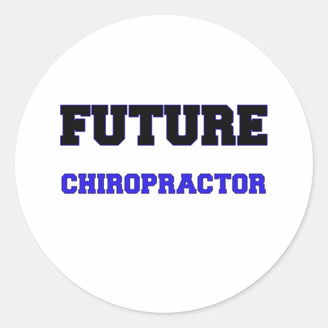 Sticker Rond Chiropraticien futur (Devant)