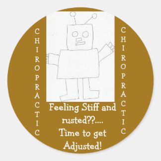 Sticker Rond chiropratique se sentir rouillé? !