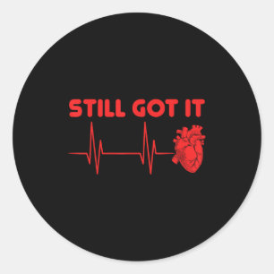 Sticker Rond Chirurgie à cœur ouvert de survie Maladie vasculai
