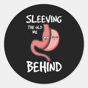 Sticker Rond Chirurgie Bariatrique Amusante J'Abandonne Le Vieu