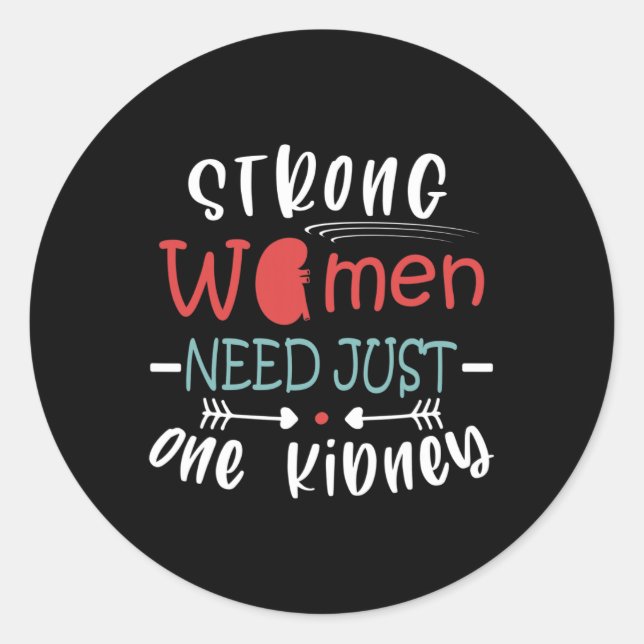 Sticker Rond Chirurgie de greffe de rein Donateur de rein Mort  (Devant)