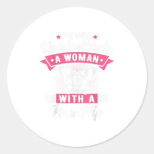 Sticker Rond Chirurgie de remplacement de la hanche amusante R