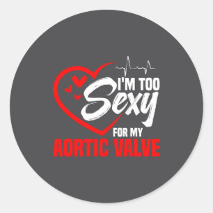 Sticker Rond Chirurgie de remplacement de valvule cardiaque Rép