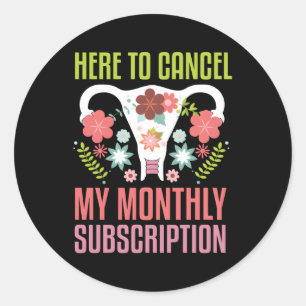 Sticker Rond Chirurgie Uterus Remotion Support Hystérectomie Su