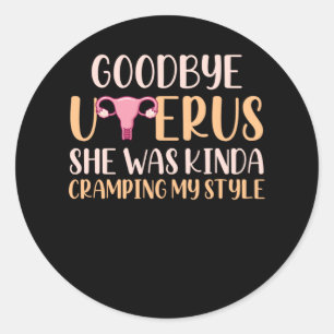 Sticker Rond Chirurgie Uterus Suppression Hystérectomie Récup