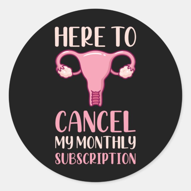 Sticker Rond Chirurgie Uterus Suppression Hystérectomie Récupér (Devant)