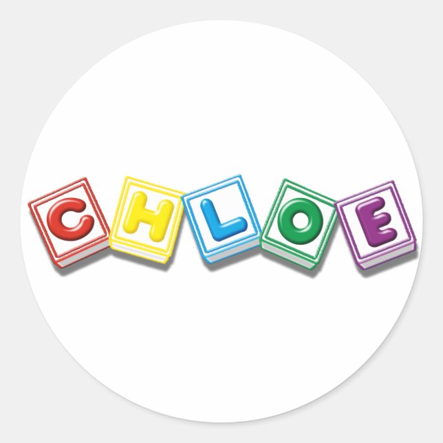 Sticker Rond Chloe (Devant)