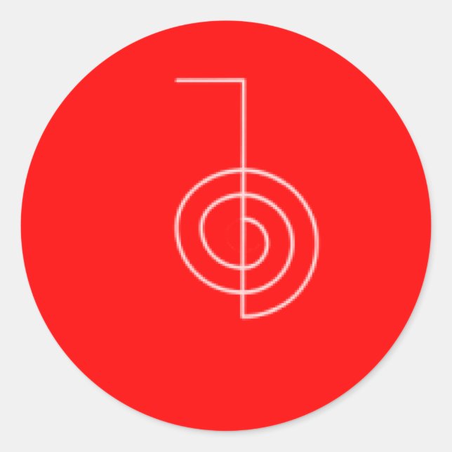 Sticker Rond Cho Ku REi rouge (Devant)