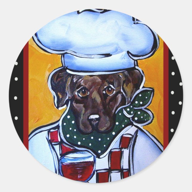 Sticker Rond Choc Lab Chef (Devant)