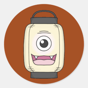 Sticker Rond Chochin-obake (fantôme de lampion)