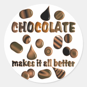 Sticker Rond Chocolat