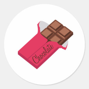 Sticker Rond Chocolat