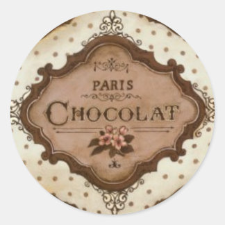 Sticker Rond chocolat