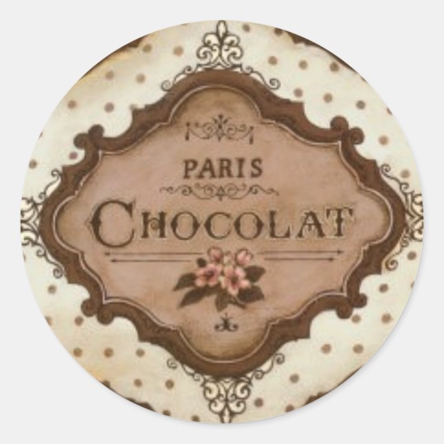 Sticker Rond chocolat (Devant)