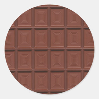 Sticker Rond chocolat au lait