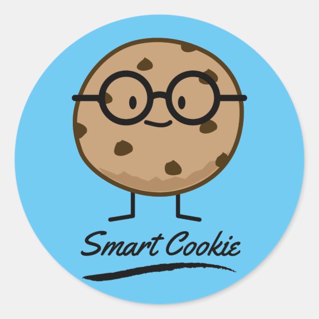 Sticker Rond Chocolat Cookie Smart Cookies (Devant)