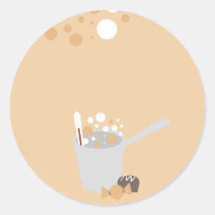 Sticker Rond chocolat en chocolat de ma cuisine