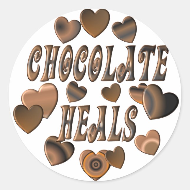 Sticker Rond Chocolat Heures (Devant)