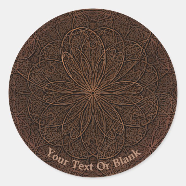 Sticker Rond Chocolate icing (Devant)