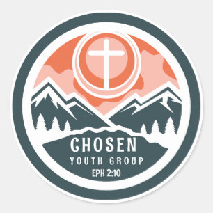 Sticker Rond Choisi Christian Youth II