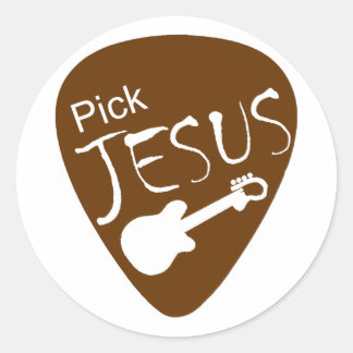Sticker Rond Choisir l'autocollant Jesus