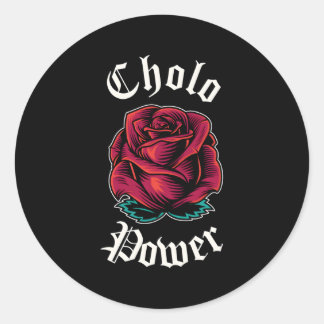 Sticker Rond Cholo Power Mexicaine Chicano Cholo Pour Cholo