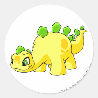 Sticker Rond Chomby jaune